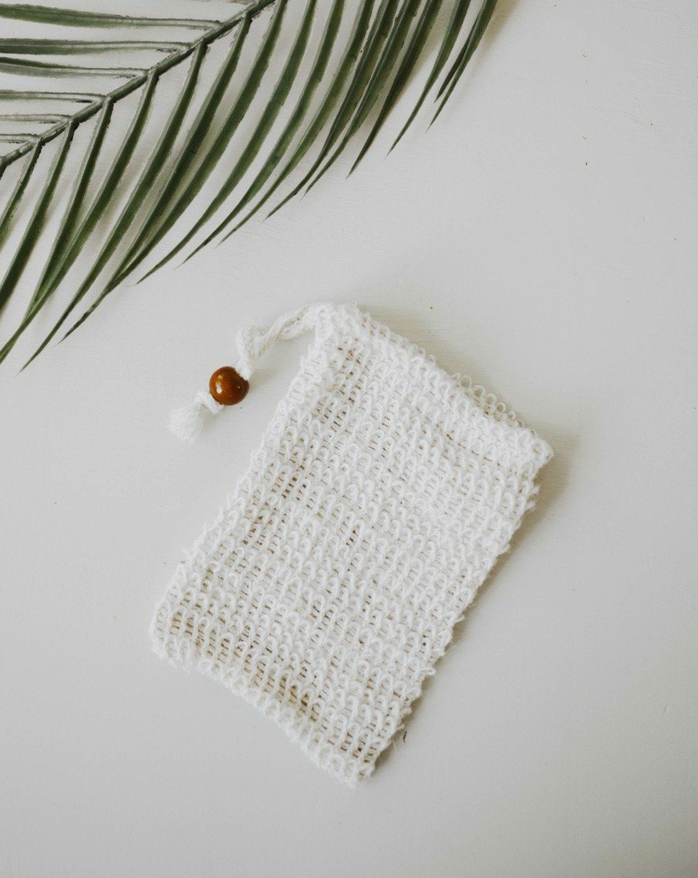 Sisal Soap Saver Bag Zero Waste MVMT Soap Bag art-noise.myshopify.com sisal-soap-saver-bag