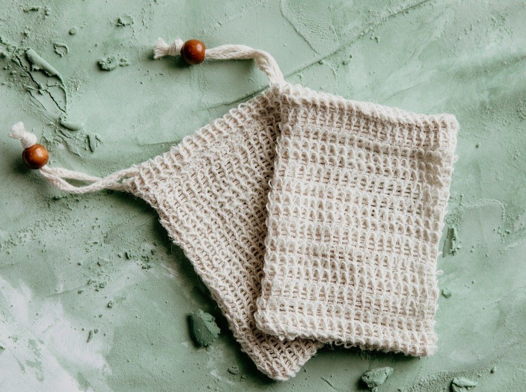 Sisal Soap Saver Bag Zero Waste MVMT Soap Bag art-noise.myshopify.com sisal-soap-saver-bag