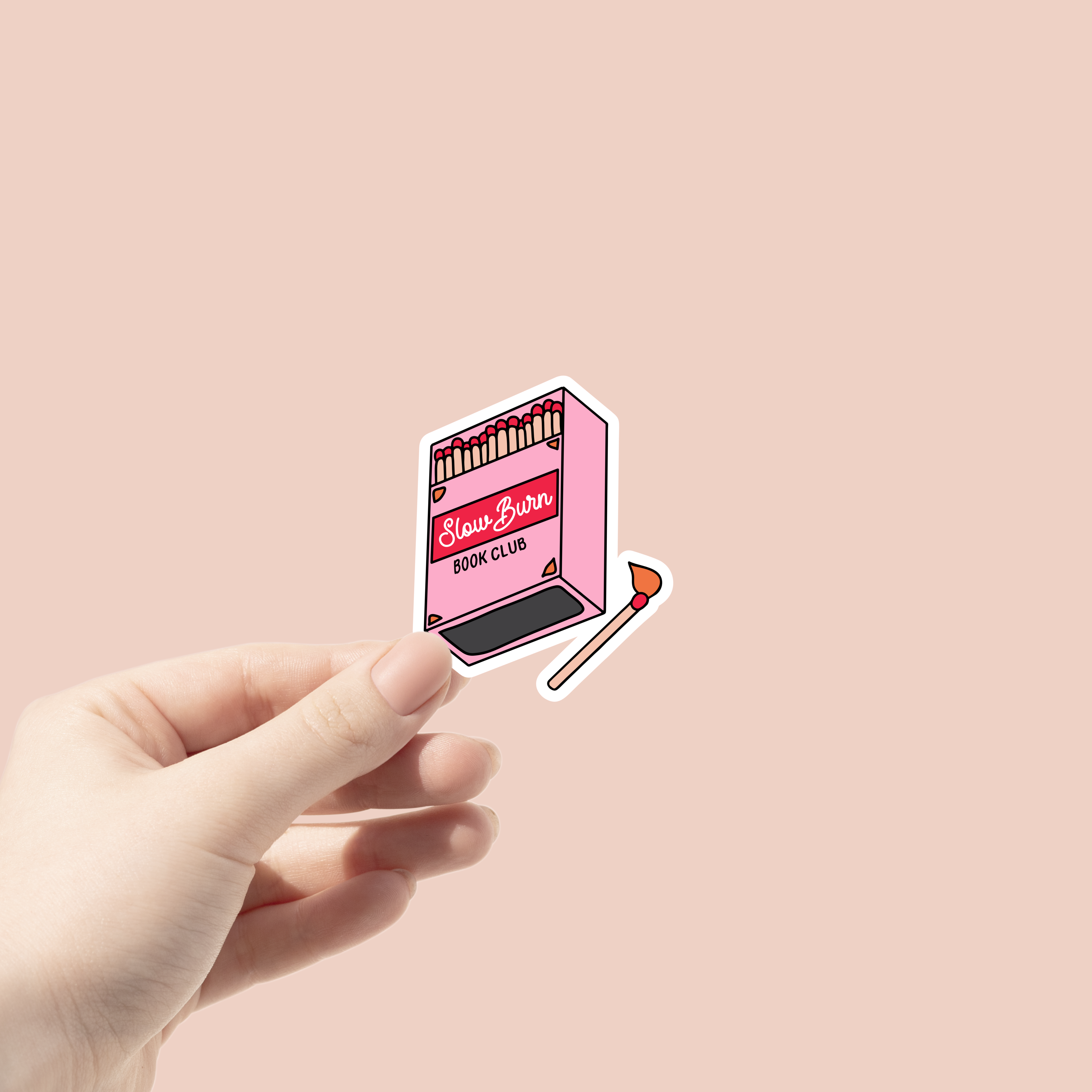 Slow Burn Book Club Sticker