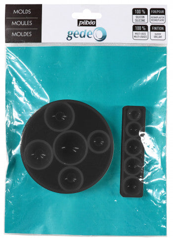 GEDEO - Pack of Half-Sphere Molds - Art Noise GEDEO - Pack of Half-Sphere Molds Pebeo Mould art-noise.myshopify.com gedeo-pack-of-half-sphere-molds