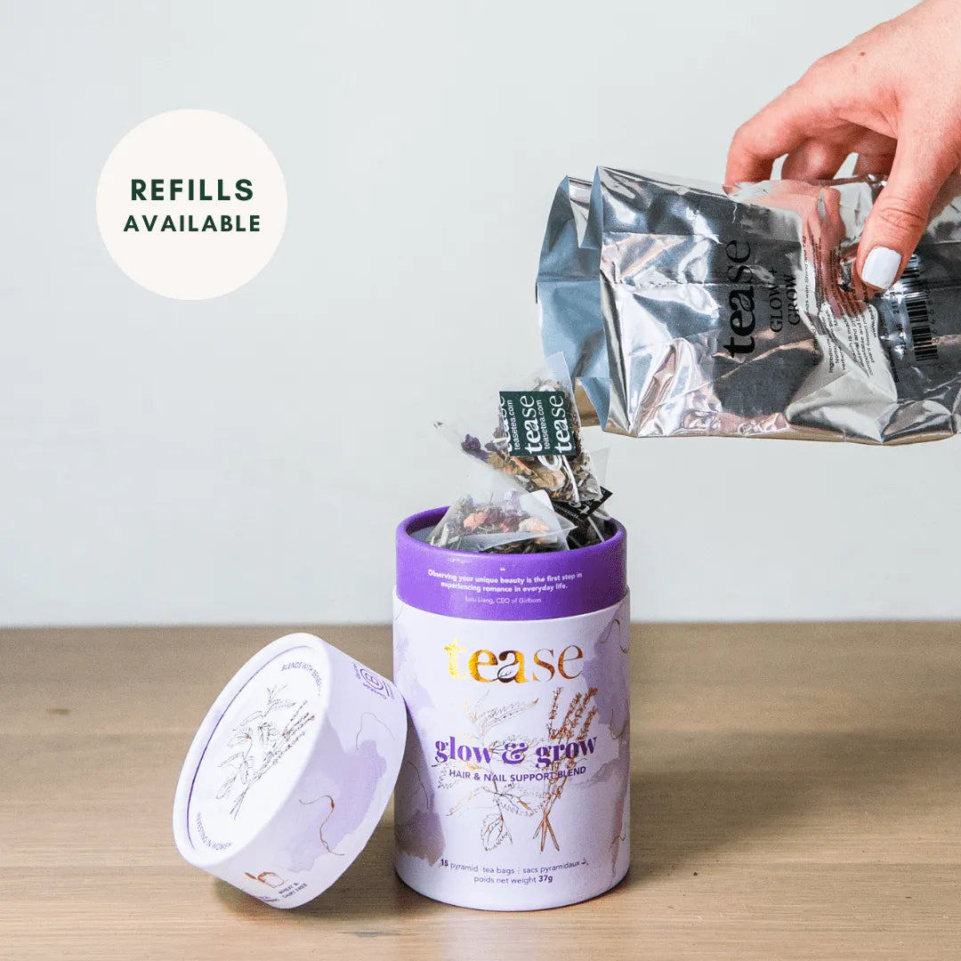  Glow & Grow Tease - Tea Inspired Wellness & Beauty Natural Tea Blend art-noise.myshopify.com glow-grow