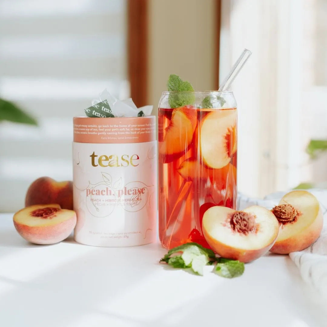  Peach, Please Tease - Tea Inspired Wellness & Beauty Natural Tea Blend art-noise.myshopify.com peach-please