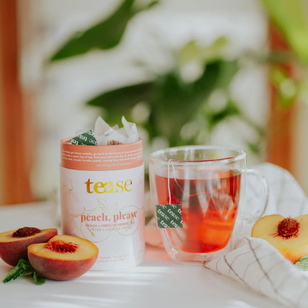  Peach, Please Tease - Tea Inspired Wellness & Beauty Natural Tea Blend art-noise.myshopify.com peach-please