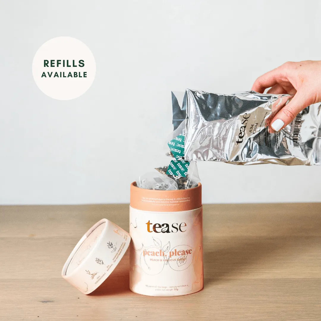  Peach, Please Tease - Tea Inspired Wellness & Beauty Natural Tea Blend art-noise.myshopify.com peach-please