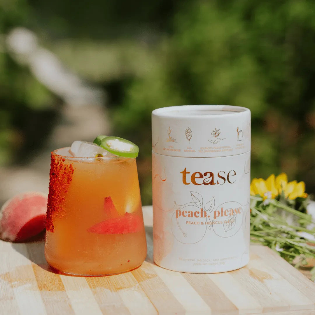  Peach, Please Tease - Tea Inspired Wellness & Beauty Natural Tea Blend art-noise.myshopify.com peach-please