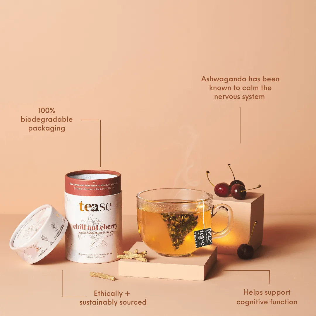  Chill Out Cherry Tease - Tea Inspired Wellness & Beauty Natural Tea Blend art-noise.myshopify.com chill-out-cherry