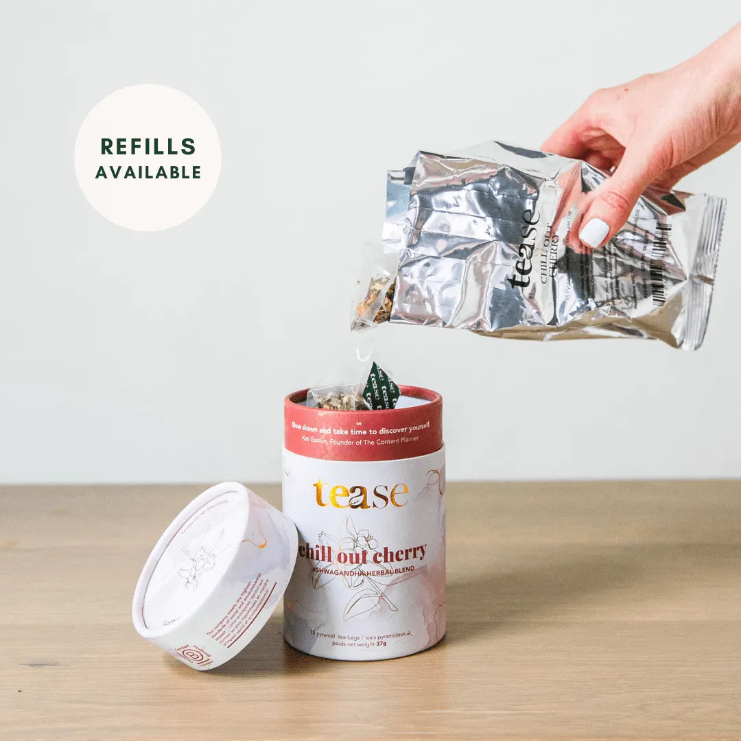  Chill Out Cherry Tease - Tea Inspired Wellness & Beauty Natural Tea Blend art-noise.myshopify.com chill-out-cherry