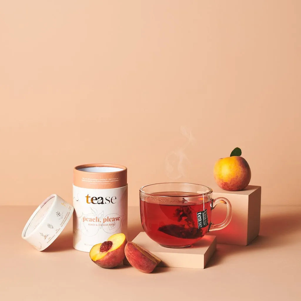  Peach, Please Tease - Tea Inspired Wellness & Beauty Natural Tea Blend art-noise.myshopify.com peach-please