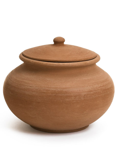 Terracotta Clay Canister with Lid