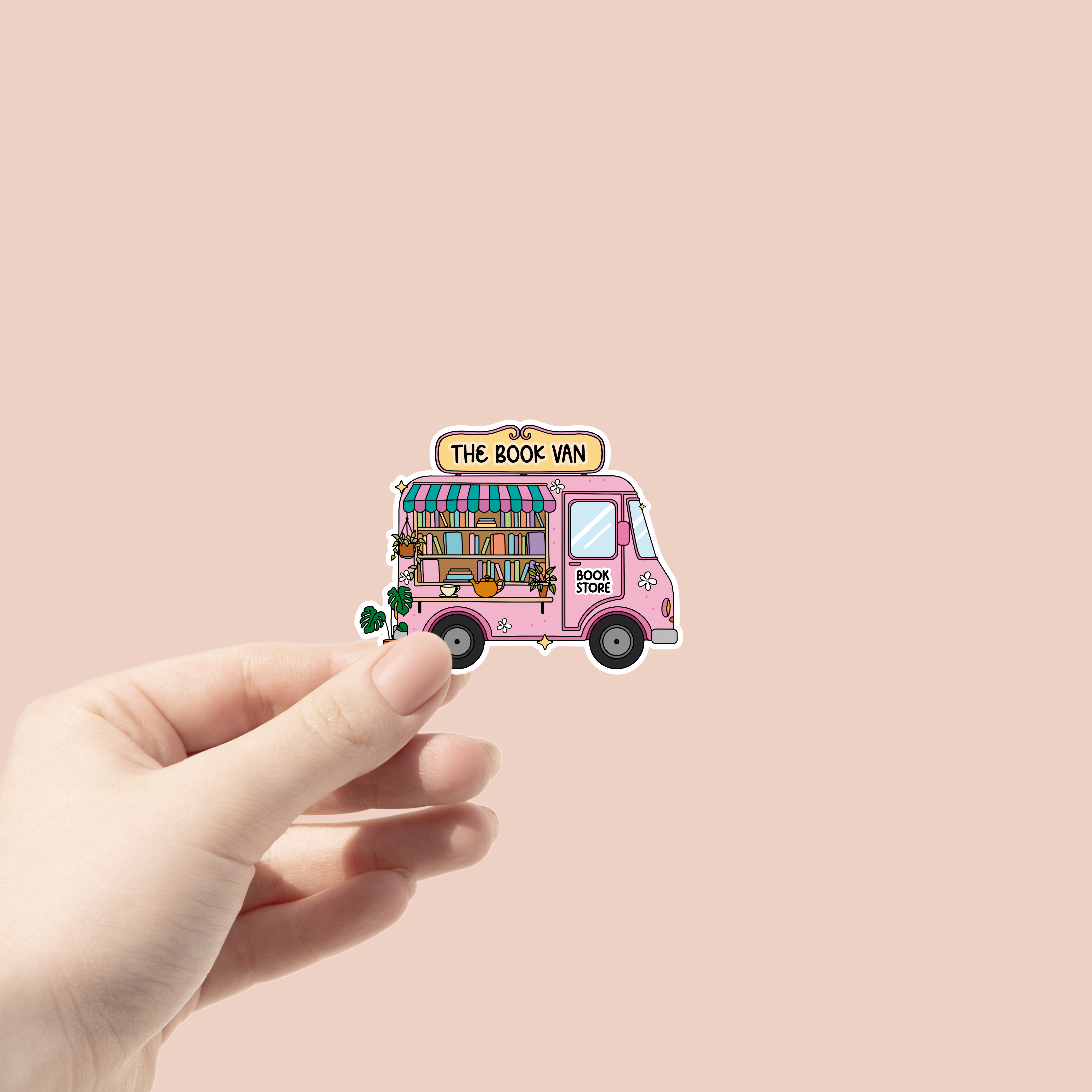 Book Van Sticker