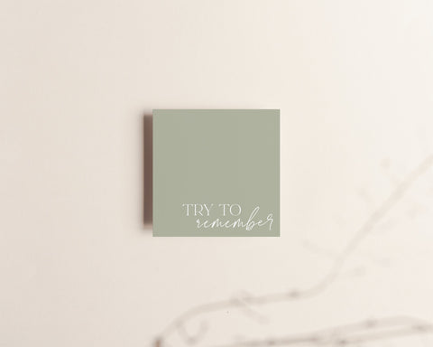 Try to Remember Sticky Notes Creativien Paper Goods art-noise.myshopify.com try-to-remember-sticky-notes