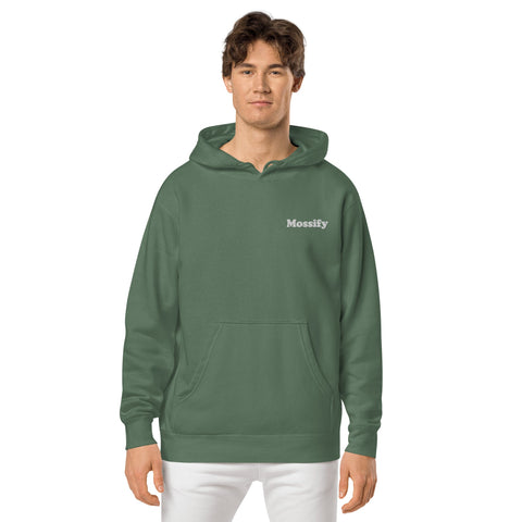 Mossify Pigment-Dyed Hoodie Unisex - Embroidered