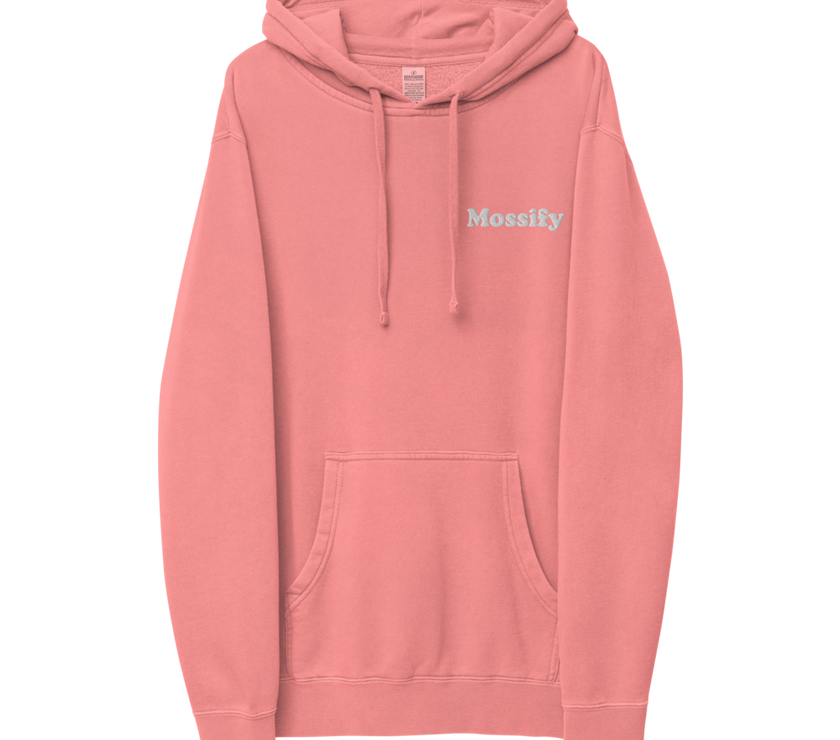 Mossify Pigment-Dyed Hoodie Unisex - Embroidered