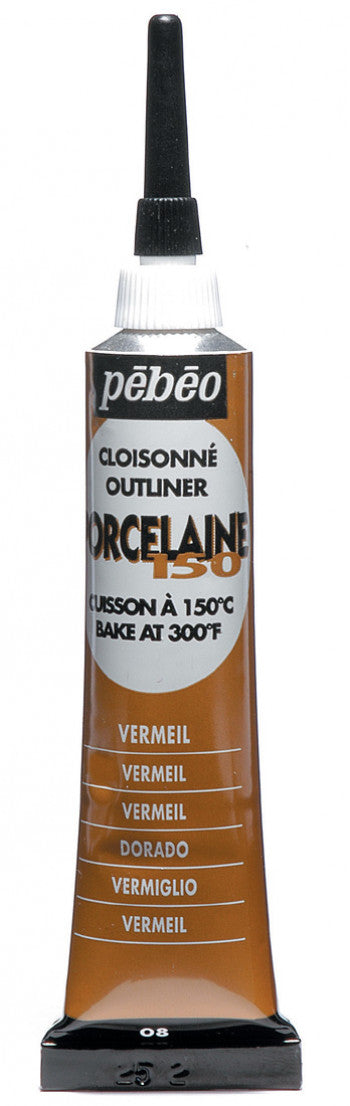 Porcelaine 150 - Outliner 20ml Vermeil Gold - Art Noise Porcelaine 150 - Outliner 20ml Vermeil Gold Pebeo Porcelaine Paint art-noise.myshopify.com porcelaine-150-outliner-20ml-vermeil-gold