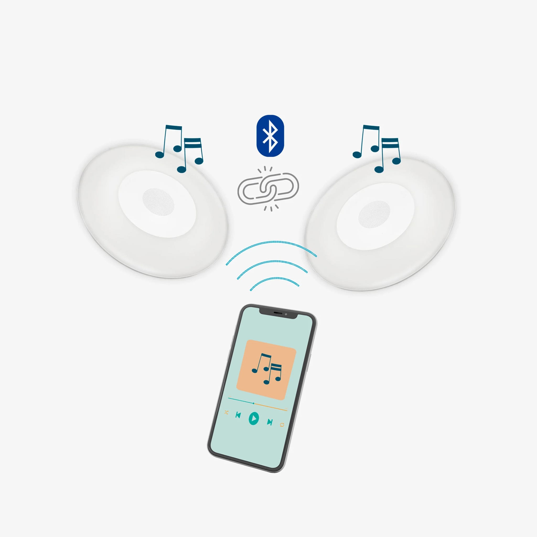 Wally Play Disk<br> Bluetooth Transmitter for Pool Nüline Distribution Bluetooth Transmitters art-noise.myshopify.com wally-play-disk-br-bluetooth-transmitter-for-pool