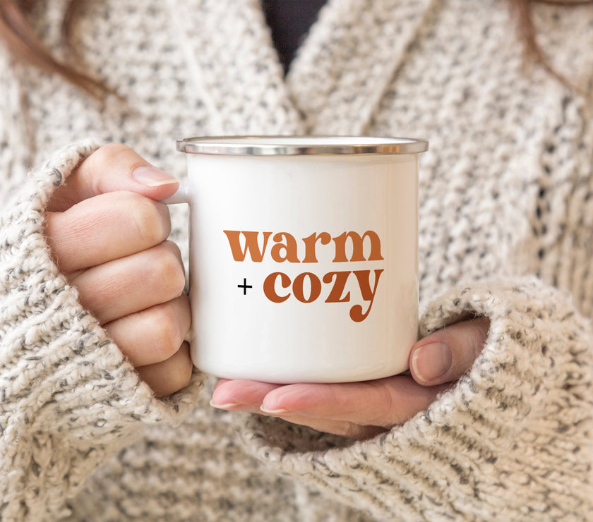 Warm and Cozy camper mug