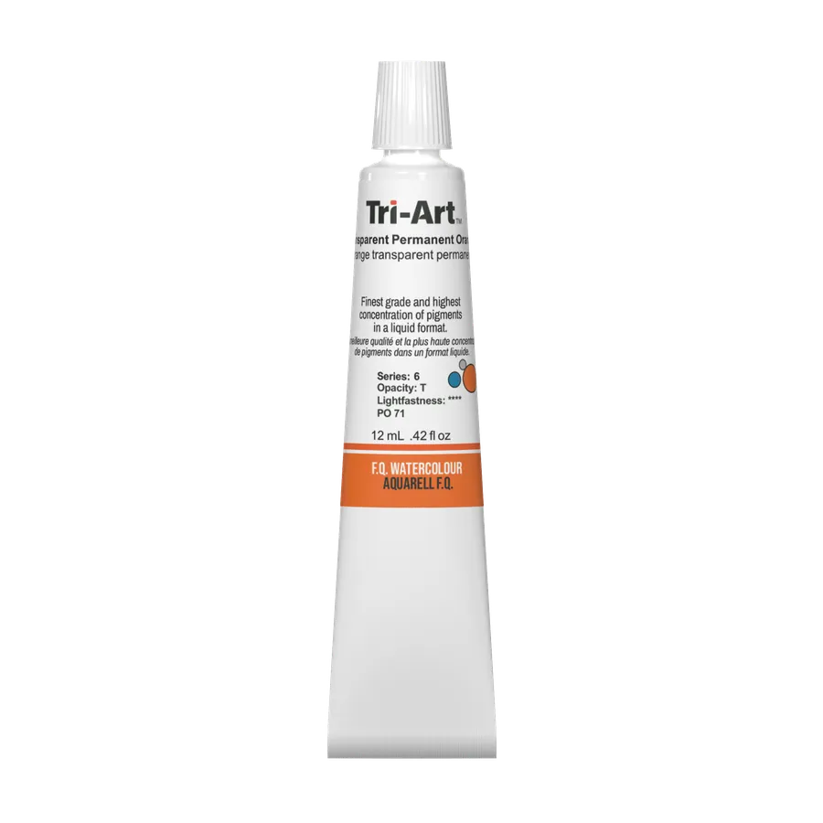 Tri-Art Water Colours - Transparent Permanent Orange - Art Noise Tri-Art Water Colours - Transparent Permanent Orange Tri-Art Mfg. watercolours art-noise.myshopify.com tri-art-water-colours-transparent-permanent-orange