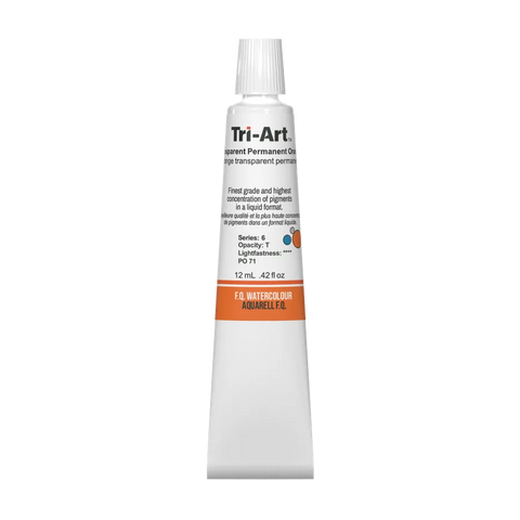 Tri-Art Water Colours - Transparent Permanent Orange - Art Noise Tri-Art Water Colours - Transparent Permanent Orange Tri-Art Mfg. watercolours art-noise.myshopify.com tri-art-water-colours-transparent-permanent-orange