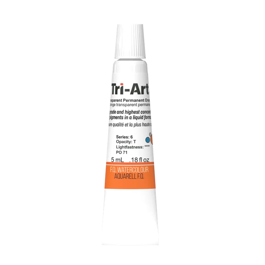 Tri-Art Water Colours - Transparent Permanent Orange - Art Noise Tri-Art Water Colours - Transparent Permanent Orange Tri-Art Mfg. watercolours art-noise.myshopify.com tri-art-water-colours-transparent-permanent-orange