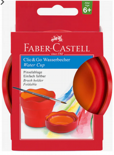 Faber-Castell - WATERCUP CLIC &amp; GO RED