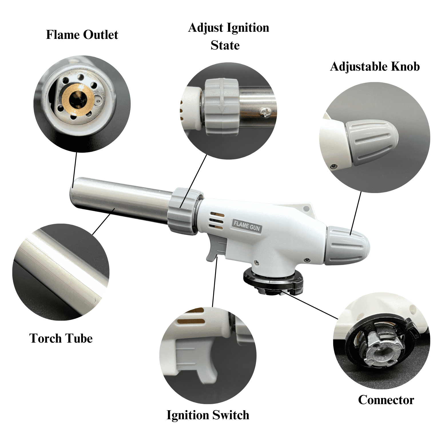 Byson Self Igniting Pro Kitchen Hand Torch TQ-919 - Butane