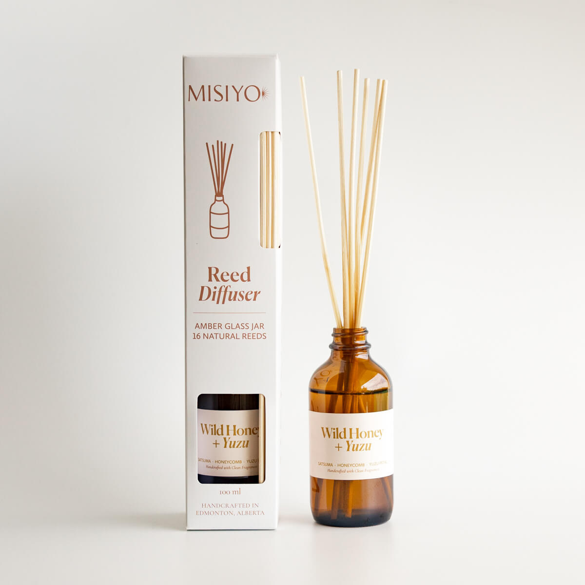 Wild Honey + Yuzu Reed Diffuser Misiyo Candle Co Reed Diffusers art-noise.myshopify.com wild-honey-yuzu-reed-diffuser