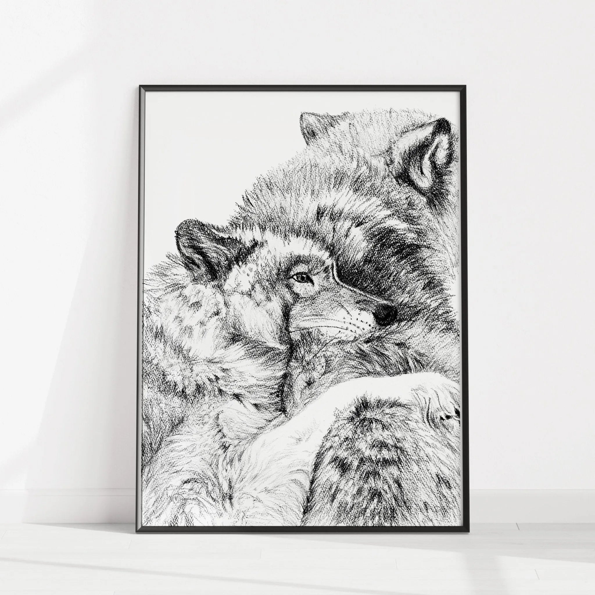 Wolf Cuddles LE NID atelier illustration art-noise.myshopify.com wolf-cuddles Wolf Cuddles LE NID atelier illustration art-noise.myshopify.com wolf-cuddles