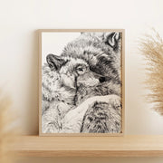 Wolf Cuddles LE NID atelier illustration art-noise.myshopify.com wolf-cuddles Wolf Cuddles LE NID atelier illustration art-noise.myshopify.com wolf-cuddles