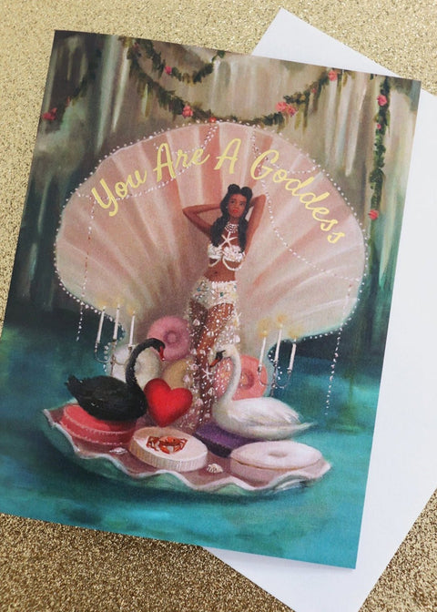 You Are A Goddess Card Clementine Home Floral Gift product_type art-noise.myshopify.com you-are-a-goddess-card