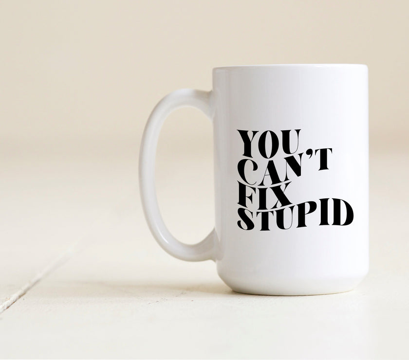You can't fix stupid mug