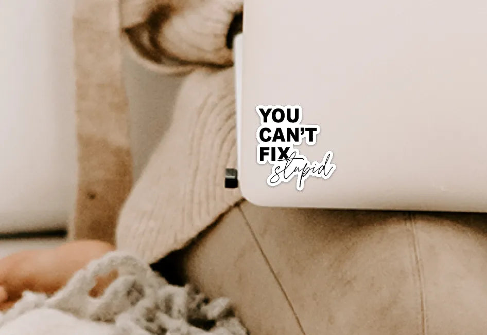 You can't fix stupid vinyl sticker Creativien Stickers art-noise.myshopify.com you-cant-fix-stupid-vinyl-sticker You can't fix stupid vinyl sticker Creativien Stickers art-noise.myshopify.com you-cant-fix-stupid-vinyl-sticker