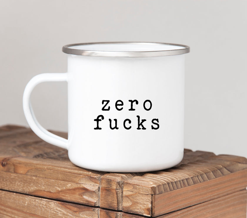 Zero Fucks mug