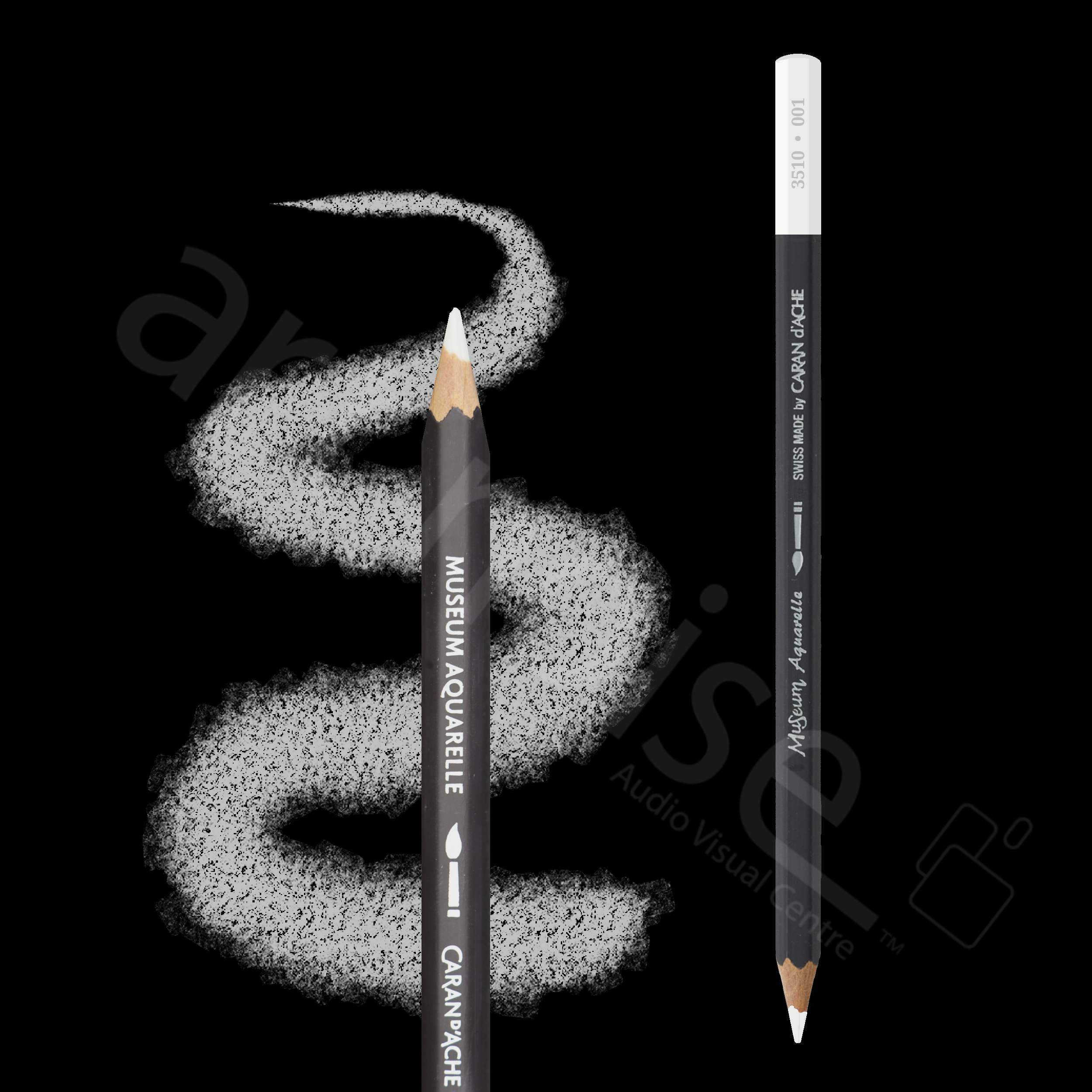 Caran d'Ache - Museum Watercolour Pencil - Black, White and Greys - Art Noise
