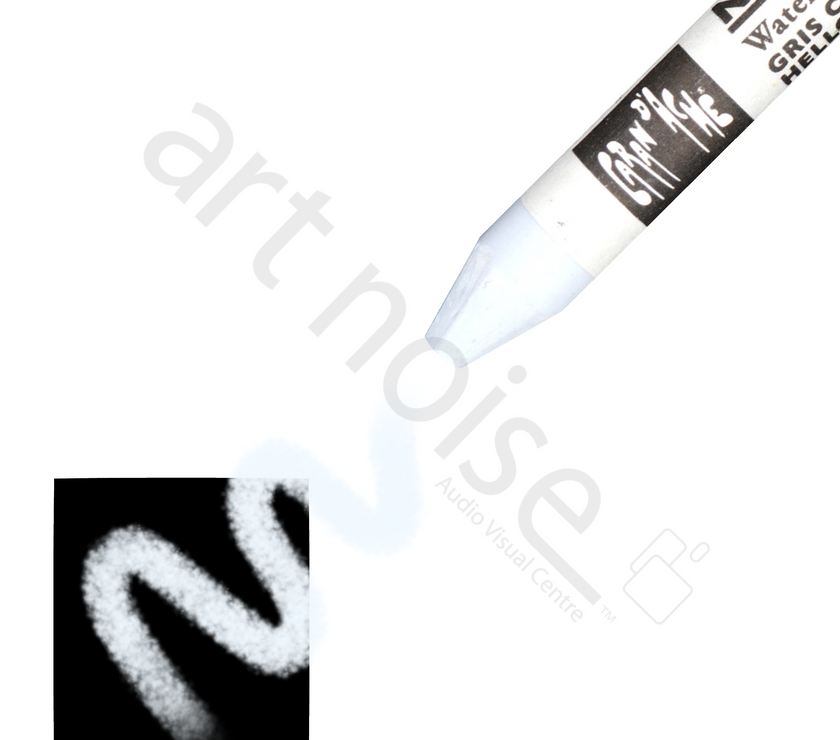 Caran d'Ache - Classic Neocolor II Water Soluble Wax Crayon - Black, White and Greys - Art Noise