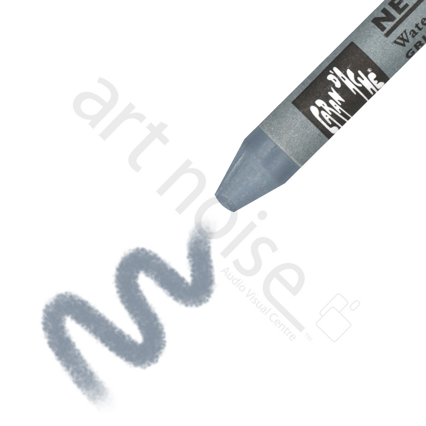 Caran d'Ache - Classic Neocolor II Water Soluble Wax Crayon - Black, White and Greys - Art Noise