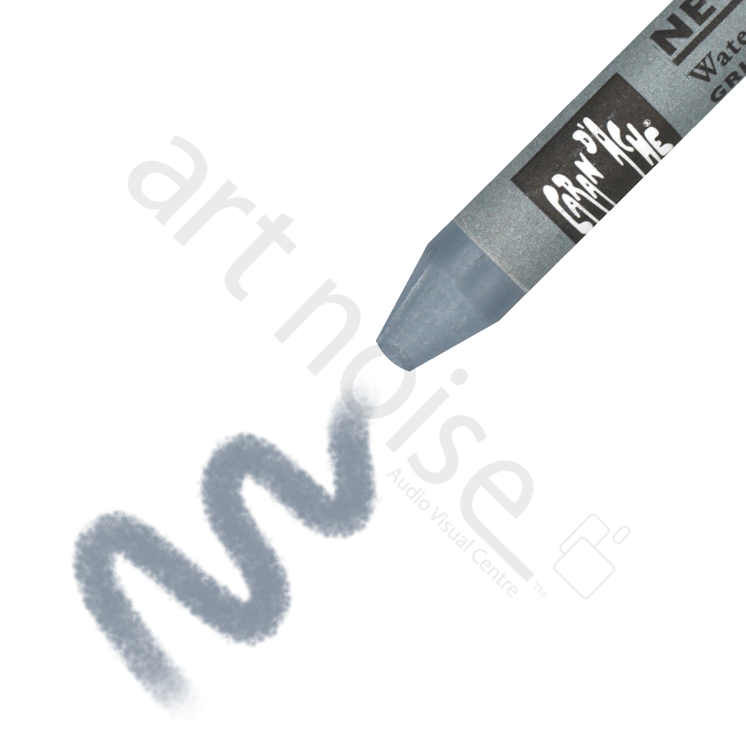 Caran d'Ache - Classic Neocolor II Water Soluble Wax Crayon - Black, White and Greys - Art Noise