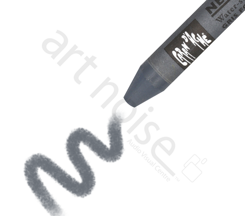 Caran d'Ache - Classic Neocolor II Water Soluble Wax Crayon - Black, White and Greys - Art Noise