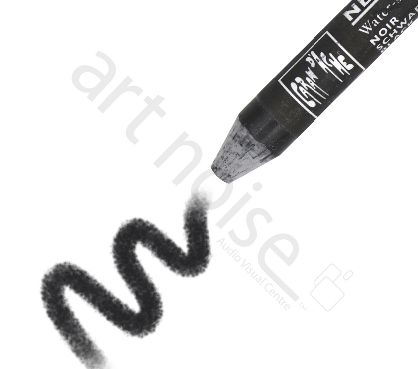 Caran d'Ache - Classic Neocolor II Water Soluble Wax Crayon - Black, White and Greys - Art Noise