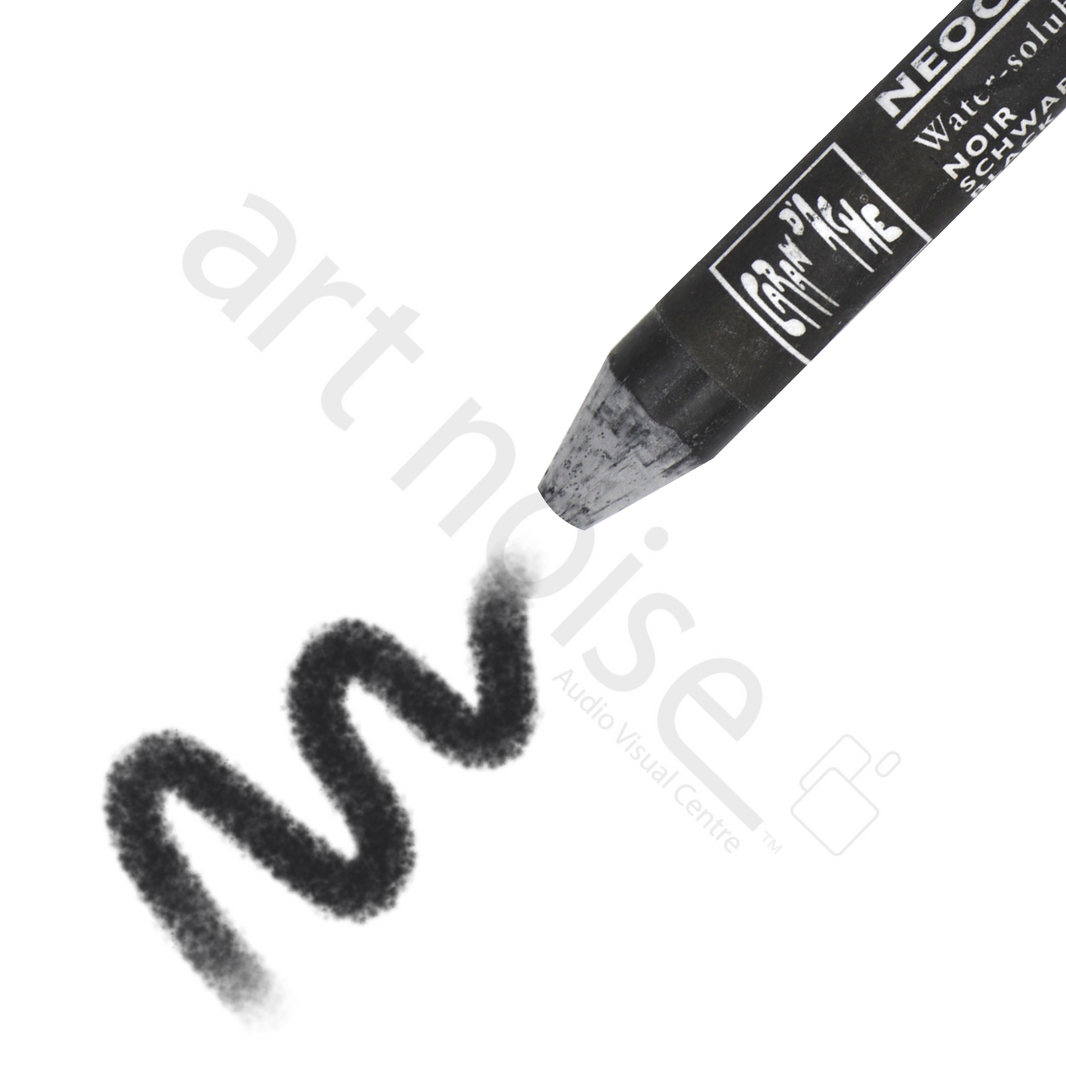 Caran d'Ache - Classic Neocolor II Water Soluble Wax Crayon - Black, White and Greys