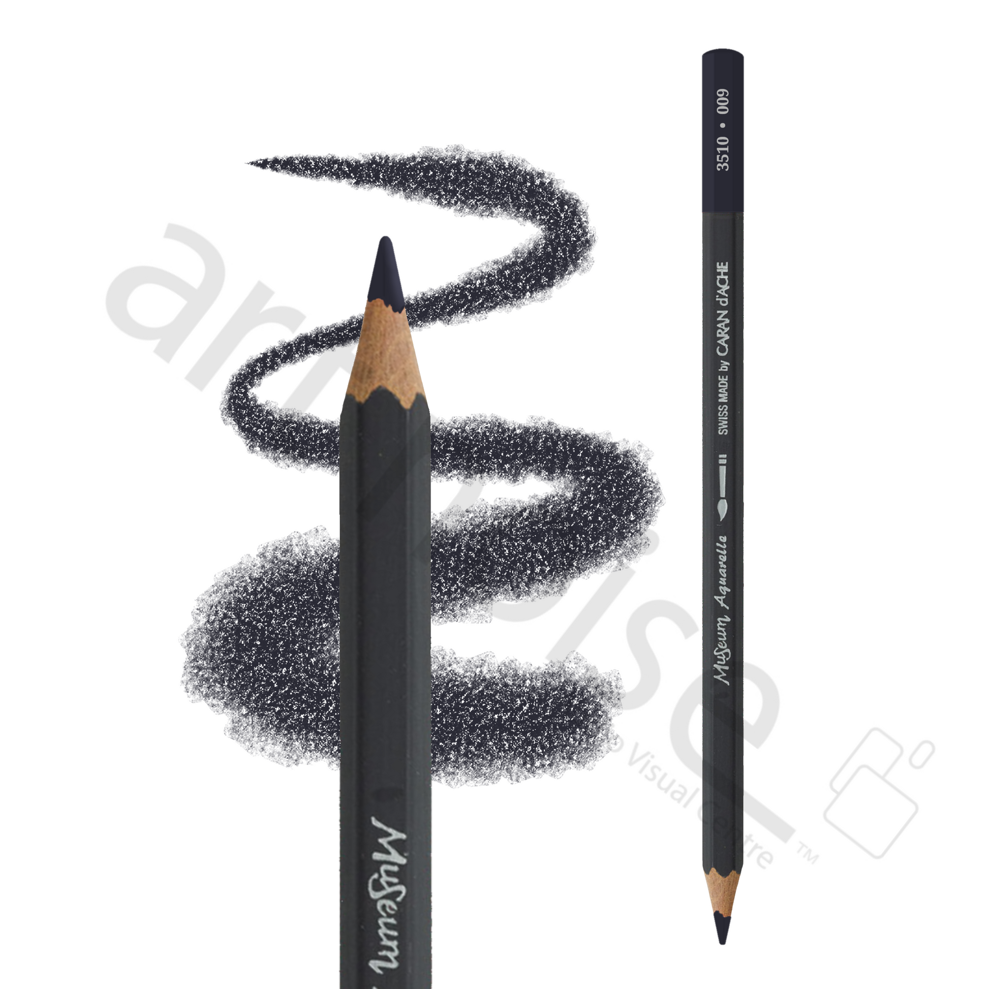 Caran d'Ache - Museum Watercolour Pencil - Black, White and Greys - Art Noise