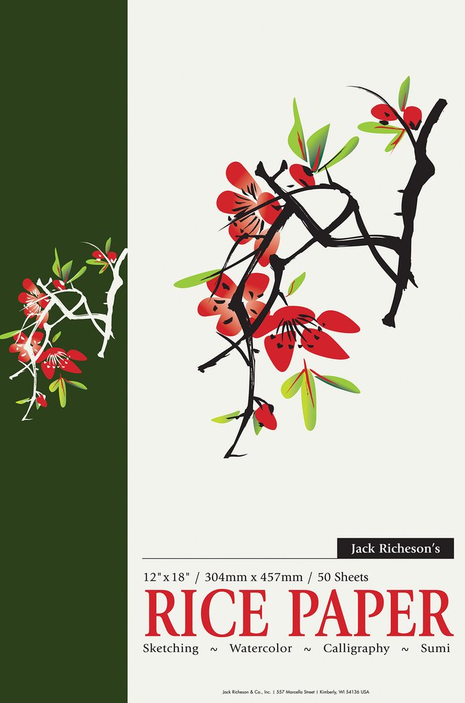 Jack Richeson - Rice Paper Pad 12"x18" - Art Noise Jack Richeson - Rice Paper Pad 12"x18" Jack Richeson Paper Pads art-noise.myshopify.com jack-richeson-rice-paper-pad-12x18