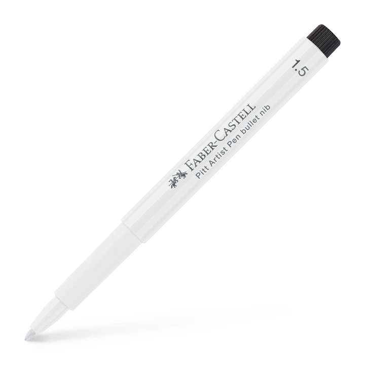 Faber-Castell - PITT Artist Pen - 1.5mm Bullet tip - 101 White (4438874554455)