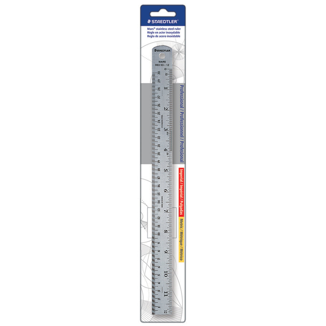 Staedtler-Mars - Stainless Steel Ruler with cork back - Art Noise