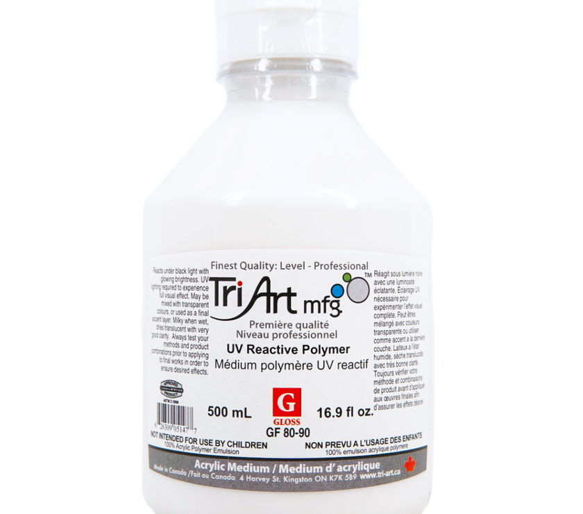 Tri-Art Mediums - UV Reactive Polymer Gloss - Art Noise