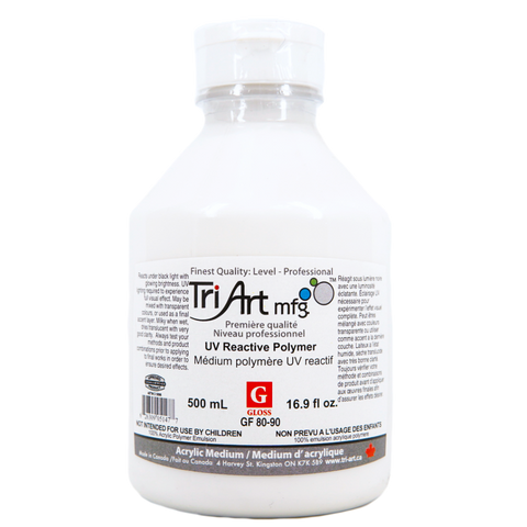 Tri-Art Mediums - UV Reactive Polymer Gloss - Art Noise