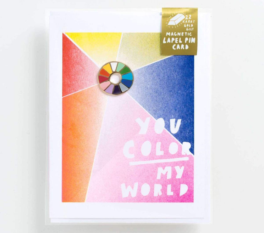Yellow Owl Workshop - You Color My World Card - Art Noise