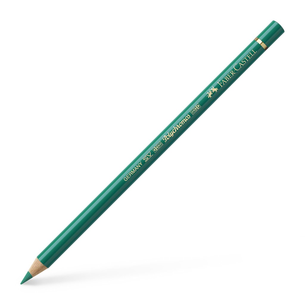 Faber-Castell - Polychromos - Individual Pencil - Greens and Turquoises (4438865707095)