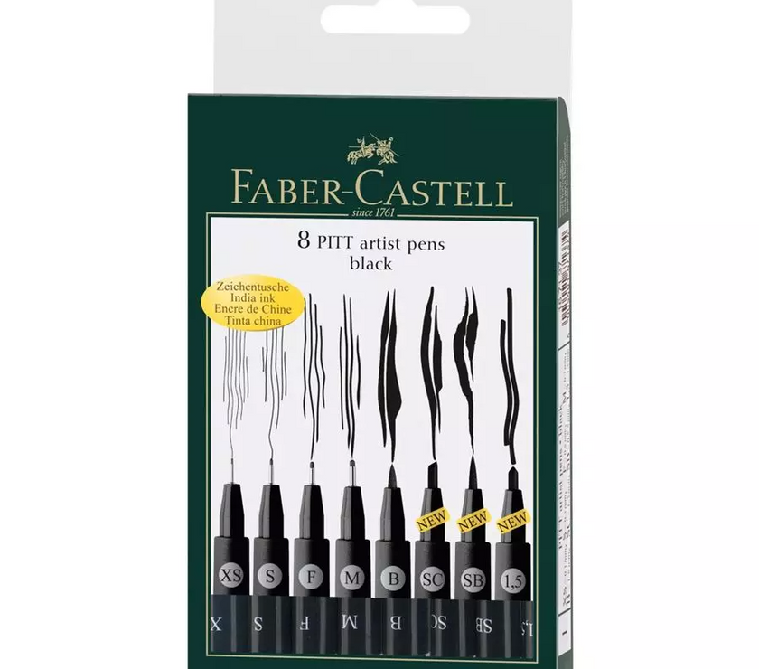 Faber-Castell - Pitt Artist Pen - Assorted Tips Sets - Art Noise