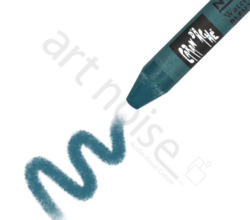 Caran d'Ache - Classic Neocolor II Water Soluble Wax Crayon - Blues and Greens - Art Noise