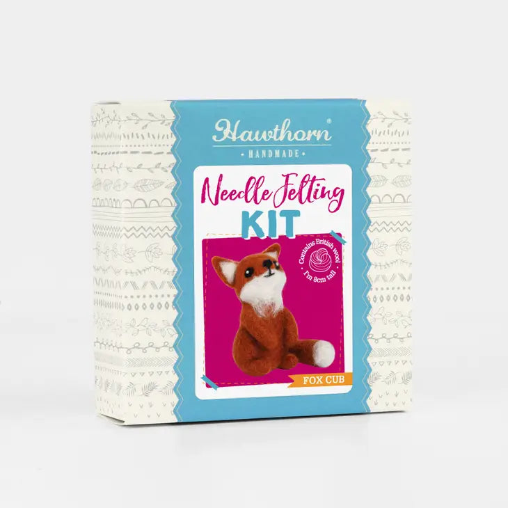 Hawthorn Handmade - Fox Cub Mini Needle Felting Kit - Art Noise